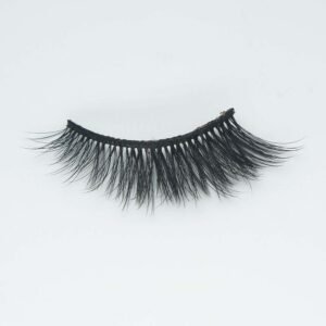 Fluffy synthetic 3d faux mink strip lashes eyelashes mink eyelash false lashes canandian vendor  DF12