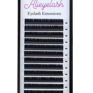 First quality deep matte black 0.03 L lash extensions fox eye set soft extension