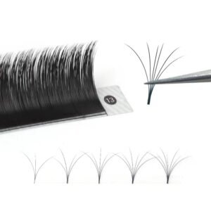 Private label high quality eyelashes extensions fast fanning lashes volume extension vendor usa