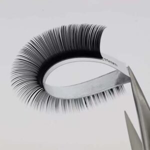 High quality split tips deep matte black ellipse flat extensions lash extension factory wholesale netherlands usa