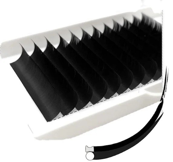 Best selling split tips ellipse flat eyelash extension private label eyelash extension factory wholesale canada - Image 3