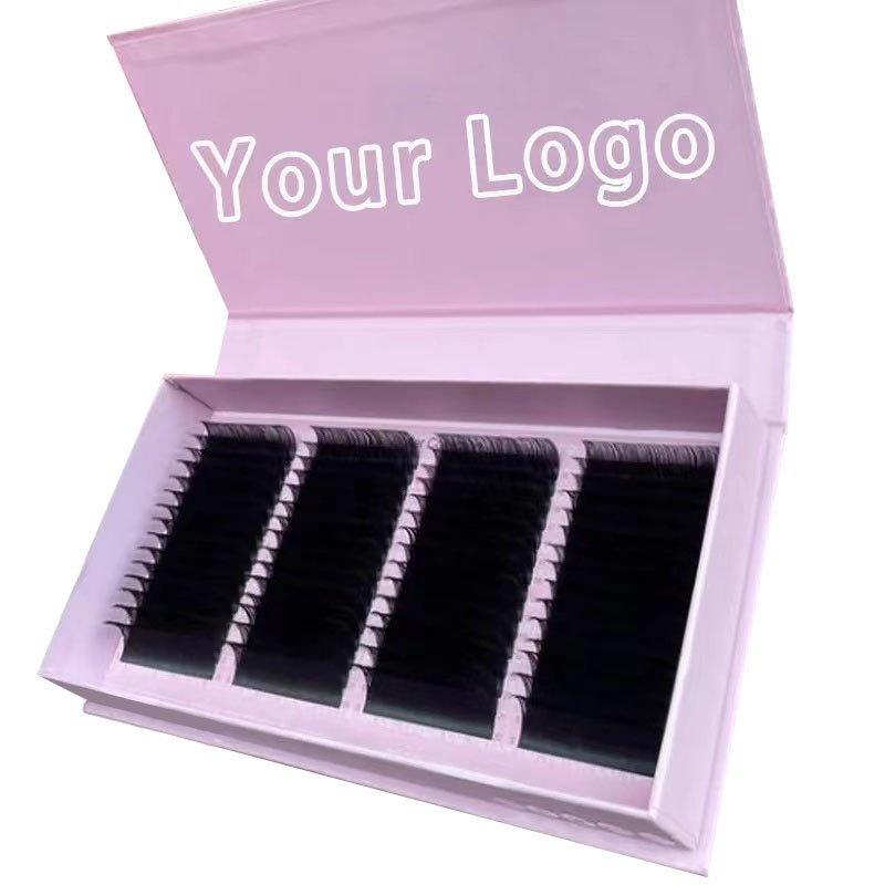 High quality split tips deep matte black ellipse flat extensions lash extension factory wholesale netherlands usa - Image 3